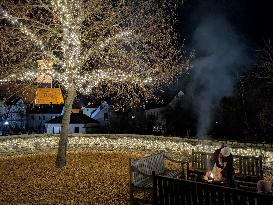 Annual Fairytale Bavarian Christmas Illumination And Christmas Markets In Abensberg