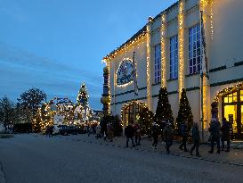 Annual Fairytale Bavarian Christmas Illumination And Christmas Markets In Abensberg