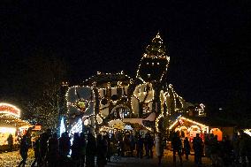 Annual Fairytale Bavarian Christmas Illumination And Christmas Markets In Abensberg