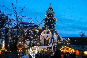 Annual Fairytale Bavarian Christmas Illumination And Christmas Markets In Abensberg