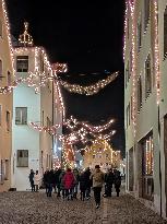 Annual Fairytale Bavarian Christmas Illumination And Christmas Markets In Abensberg