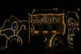 Annual Fairytale Bavarian Christmas Illumination And Christmas Markets In Abensberg