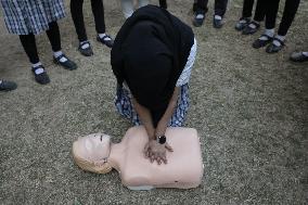 CPR Training In The Indian Museum In, Kolkata