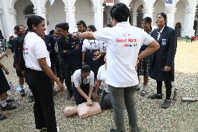 CPR Training In The Indian Museum In, Kolkata