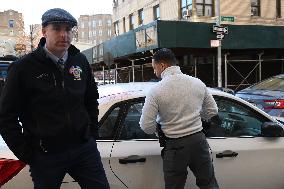 NYPD Investigators Inside Of 1479 Macombs Rd. In Mount Eden Section Of Bronx New York Following Stabbing Death Of A Woman And Ma