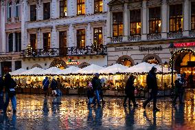 Christmas Decoration In Krakow, Poland