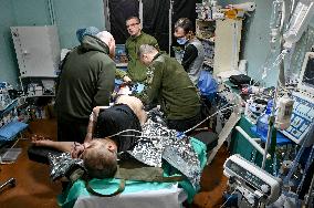 Forward Surgical Team of Ukraines 110th Territorial Defence Brigade in Zaporizhzhia region