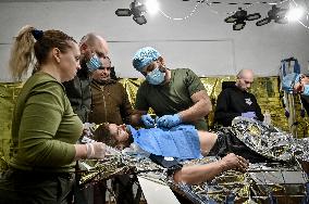 Forward Surgical Team of Ukraines 110th Territorial Defence Brigade in Zaporizhzhia region