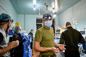 Forward Surgical Team of Ukraines 110th Territorial Defence Brigade in Zaporizhzhia region