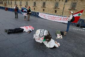 Palestinian Activists And Supporters Demonstrate Against The Genocide In Gaza At The Zócalo In Mexico City