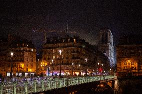 Preparations For The Reopening Ceremonies Of Notre Dame Cathedral In Paris