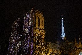 Preparations For The Reopening Ceremonies Of Notre Dame Cathedral In Paris