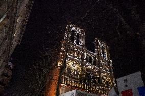 Preparations For The Reopening Ceremonies Of Notre Dame Cathedral In Paris