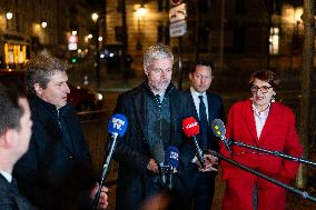 LR Leaders Leave The Elysee Palace - Paris