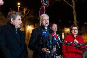 LR Leaders Leave The Elysee Palace - Paris