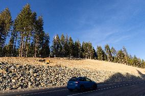 Land Continues To Move, Along The California State Route 20 Omega Curves Project Near Nevada City, Calif., On Friday, December 6