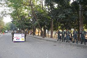 Inquilab Manch Activists March Towards The Indian Embassy - Dhaka