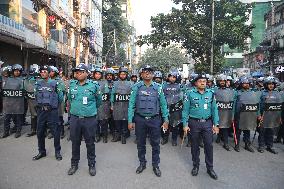 Inquilab Manch Activists March Towards The Indian Embassy - Dhaka