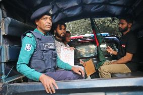 Inquilab Manch Activists March Towards The Indian Embassy - Dhaka