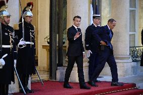 President Macron Welcomes President-Elect Trump - Paris