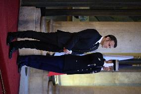 President Macron Welcomes President-Elect Trump - Paris