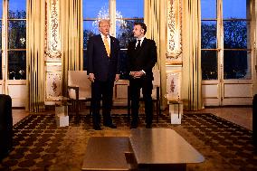 President Macron Welcomes President-Elect Trump - Paris