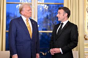 Trump, Macron, Zelensky Meeting - Paris