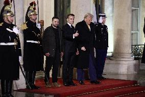 Trump, Macron, Zelensky Meeting - Paris