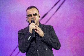 Gigi D'Alessio With His Gigi Palasport Tour In Padua