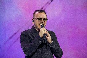 Gigi D'Alessio With His Gigi Palasport Tour In Padua