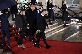 Trump, Macron, Zelensky Meeting - Paris