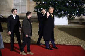 Trump, Macron, Zelensky Meeting - Paris