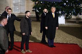 Trump, Macron, Zelensky Meeting - Paris