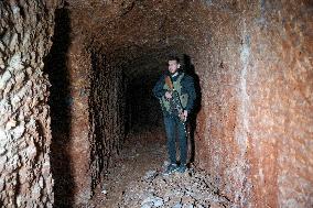 "Complex Tunnel Network And Weapons Discovered In Tal Rifaat After Liberation"