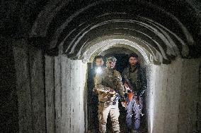 "Complex Tunnel Network And Weapons Discovered In Tal Rifaat After Liberation"