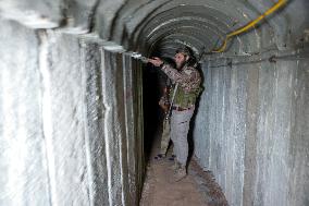 "Complex Tunnel Network And Weapons Discovered In Tal Rifaat After Liberation"