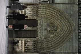 Official reopening of Notre-Dame Cathedral - Opening of doors ceremony  - Paris