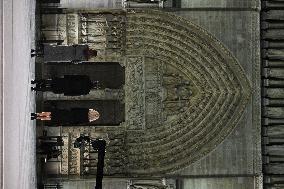 Official reopening of Notre-Dame Cathedral - Opening of doors ceremony  - Paris