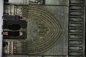 Official reopening of Notre-Dame Cathedral - Opening of doors ceremony  - Paris