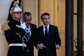 Macron Receives Trump And Zelensky At The Elysee Palace