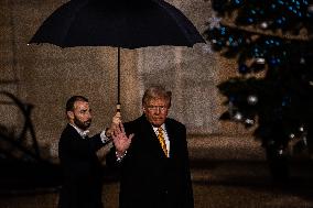 Macron Receives Trump And Zelensky At The Elysee Palace