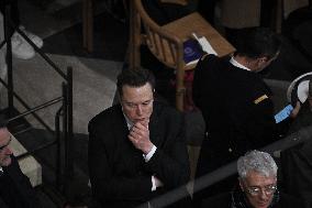 Official Reopening Ceremony Of Notre-Dame Cathedral - Inside