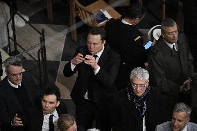 Official Reopening Ceremony Of Notre-Dame Cathedral - Inside