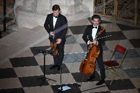 Official Reopening Ceremony Of Notre-Dame Cathedral - Inside