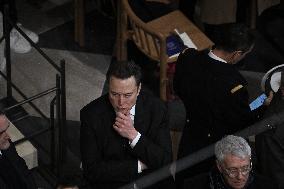 Official Reopening Ceremony Of Notre-Dame Cathedral - Inside