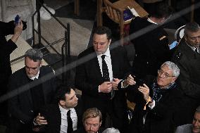 Official Reopening Ceremony Of Notre-Dame Cathedral - Inside