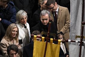 Official Reopening Ceremony Of Notre-Dame Cathedral - Inside