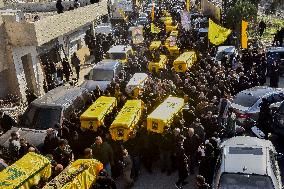 Funeral of Hezbollah Fighters - Lebanon