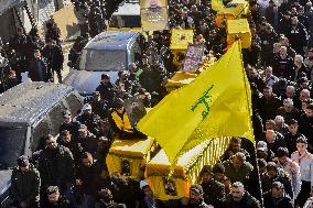 Funeral of Hezbollah Fighters - Lebanon