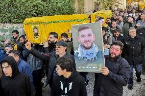 Funeral of Hezbollah Fighters - Lebanon